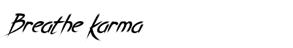 Breathe Karma font preview